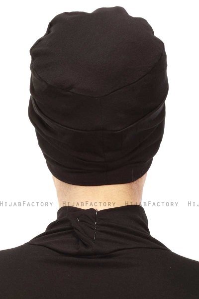 Stella - Turbante De Algodón Negro