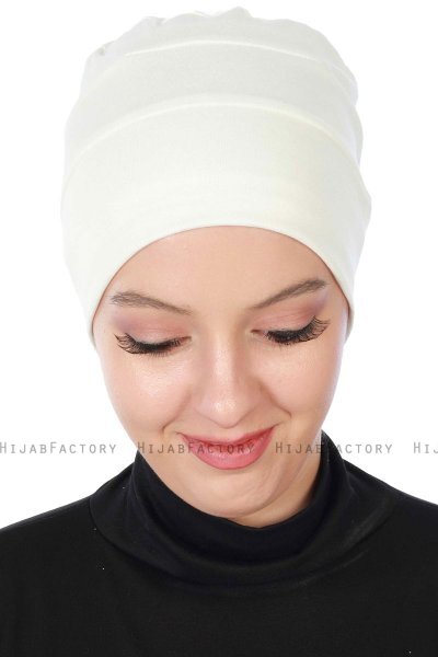 Stella - Turbante De Algodón Crema