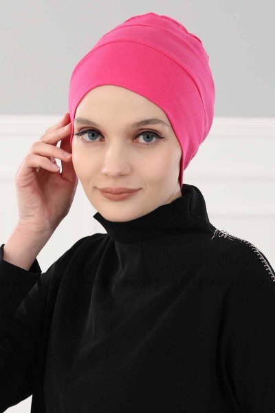 Stella - Turbante De Algodón Fucsia