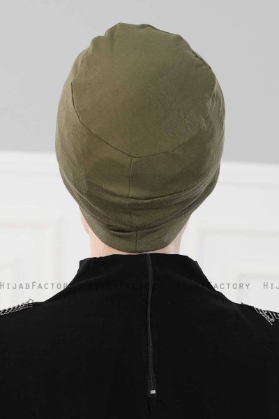 Stella - Turbante De Algodón Caqui