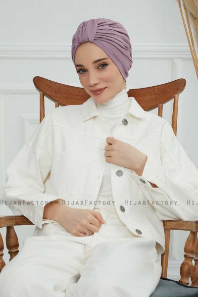 Laura - Turbante De Algodón Lilac