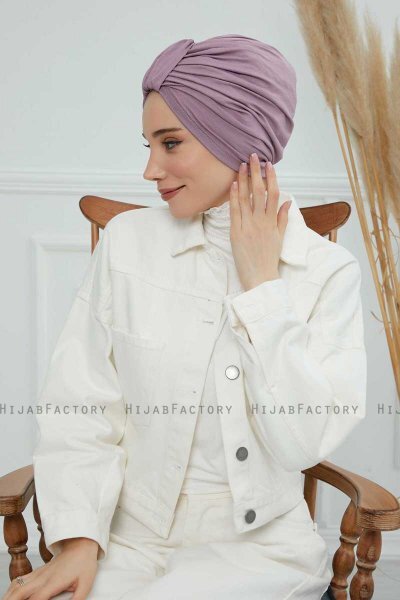 Laura - Turbante De Algodón Lilac