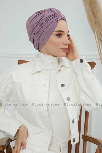 Laura - Turbante De Algodón Lilac