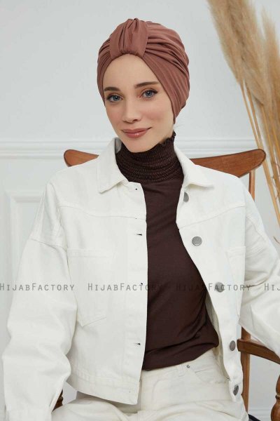 Laura - Turbante De Algodón Caramel
