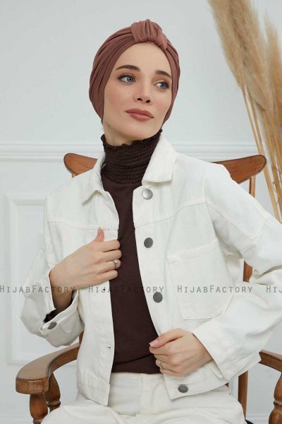 Laura - Turbante De Algodón Caramel
