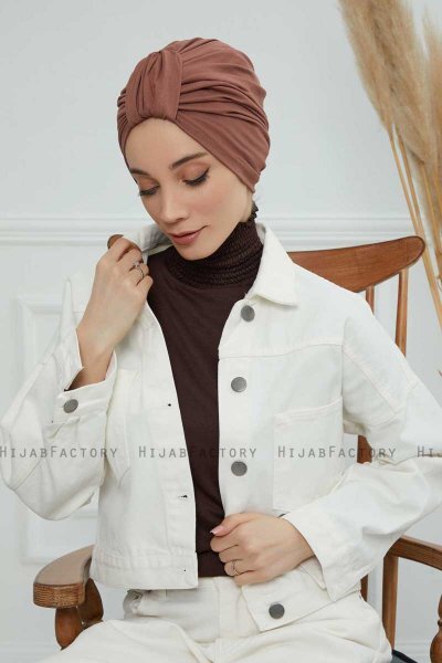 Laura - Turbante De Algodón Caramel