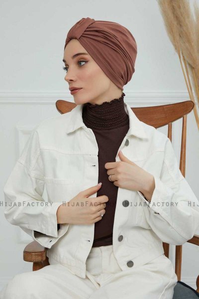 Laura - Turbante De Algodón Caramel