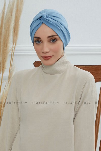 Astrid - Turbante De Algodón Sky Blue