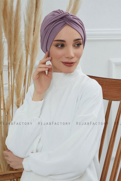 Astrid - Turbante De Algodón Lilac
