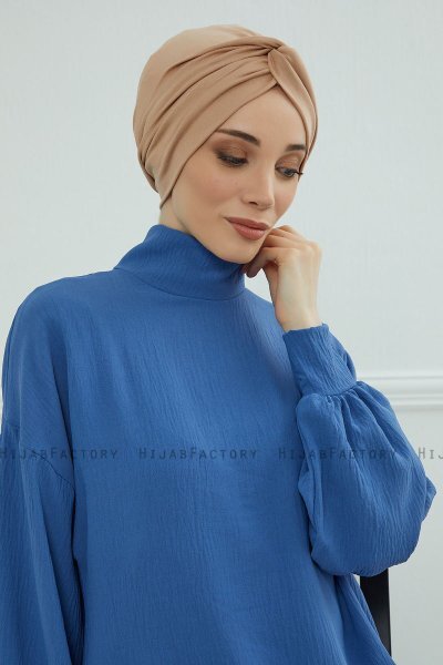 Astrid - Turbante De Algodón Sand