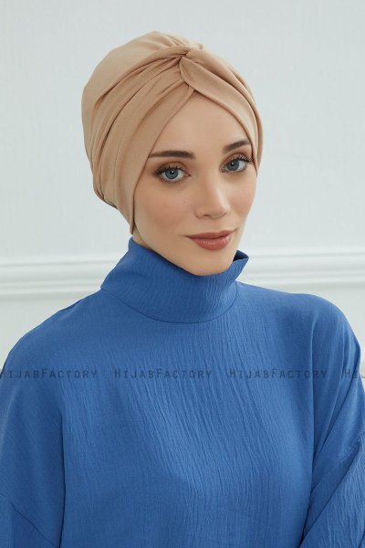 Astrid - Turbante De Algodón Sand