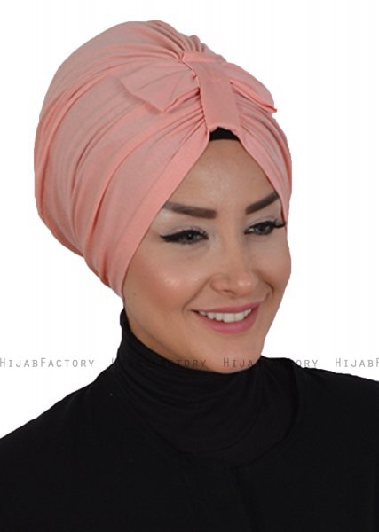 Agnes - Turbante De Algodón Rosa De Antaño - Ayse Turban