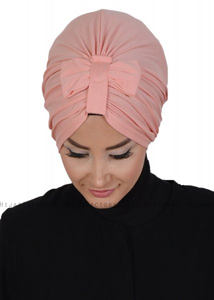 Agnes - Turbante De Algodón Rosa De Antaño - Ayse Turban