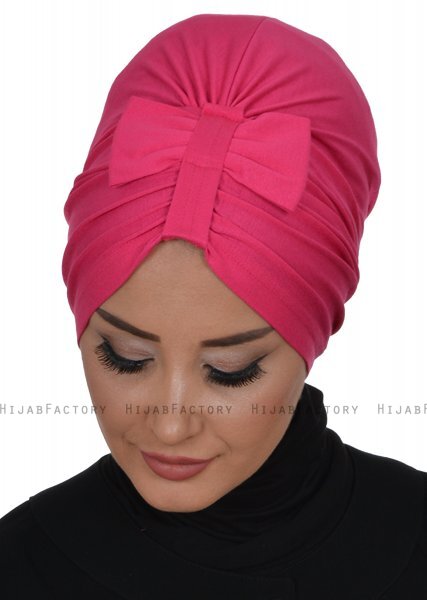 Agnes - Turbante De Algodón Fucsia - Ayse Turban