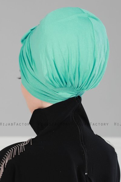 Agnes - Turbante De Algodón Turquesa - Ayse Turban
