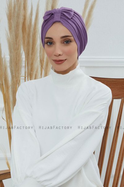 Agnes - Turbante De Algodón Violet