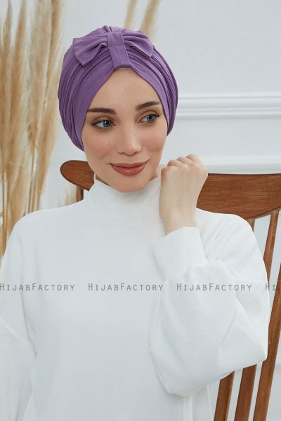 Agnes - Turbante De Algodón Violet