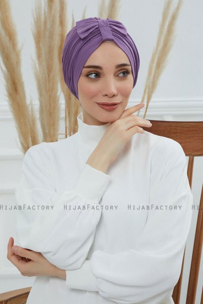 Agnes - Turbante De Algodón Violet