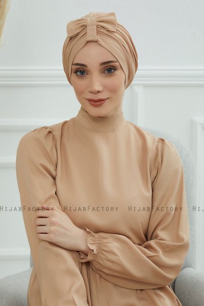 Agnes - Turbante De Algodón Sand