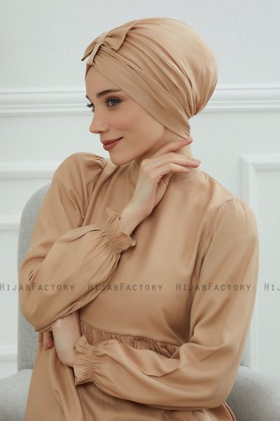 Agnes - Turbante De Algodón Sand