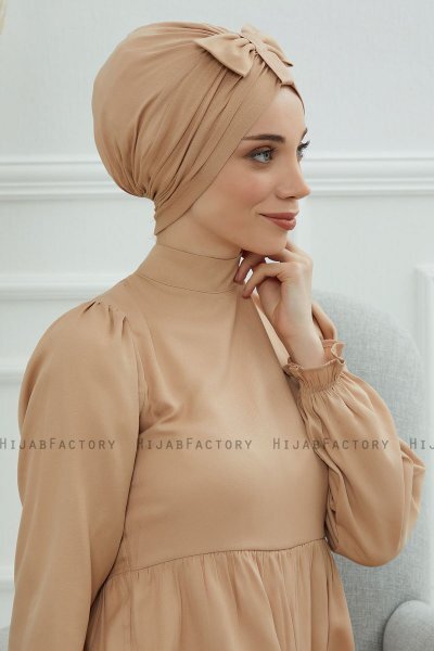 Agnes - Turbante De Algodón Sand
