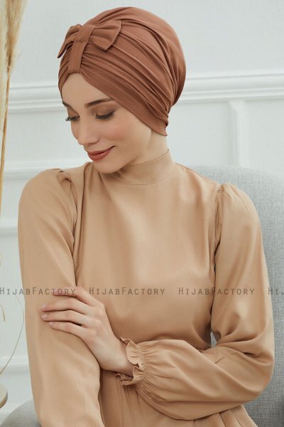 Agnes - Turbante De Algodón Caramel