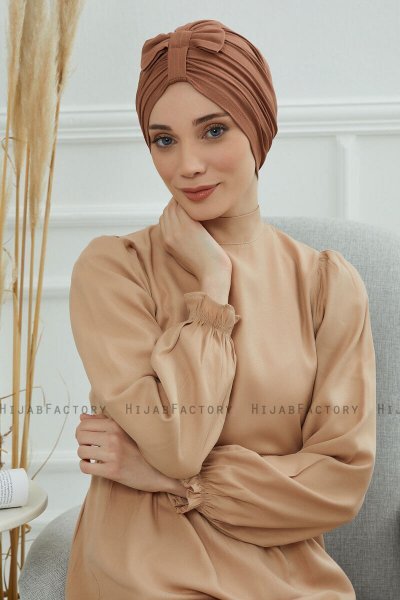 Agnes - Turbante De Algodón Caramel