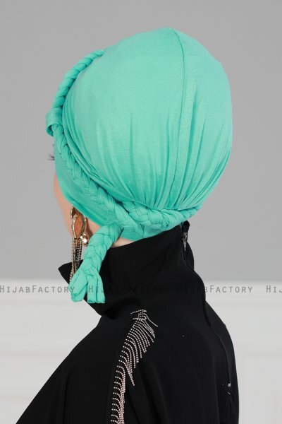 Olivia - Turbante De Algodón Turquesa - Ayse Turban