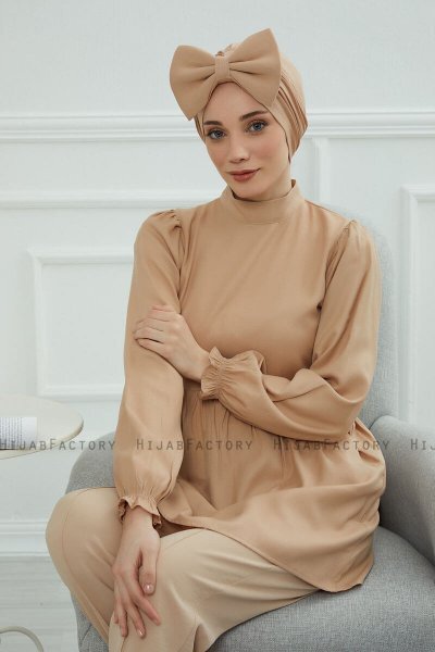 Julia - Turbante De Algodón Sand