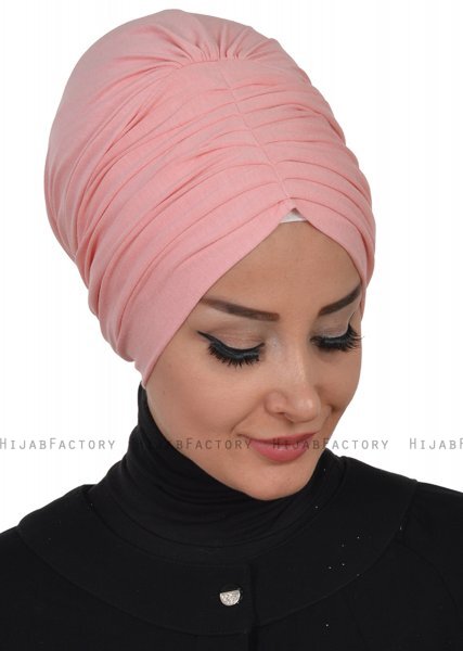 Wilma - Turbante De Algodón Rosa De Antaño - Ayse Turban