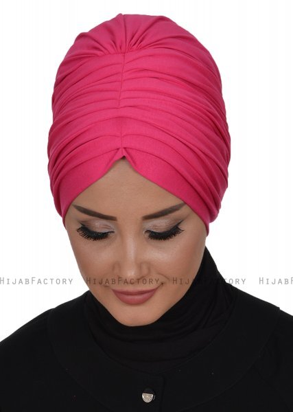 Wilma - Turbante De Algodón Fucsia - Ayse Turban