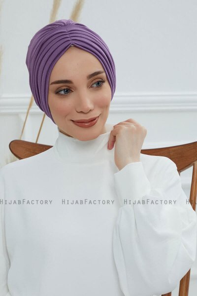 Wilma - Turbante De Algodón Violet