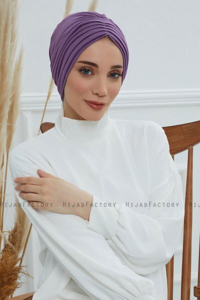 Wilma - Turbante De Algodón Violet