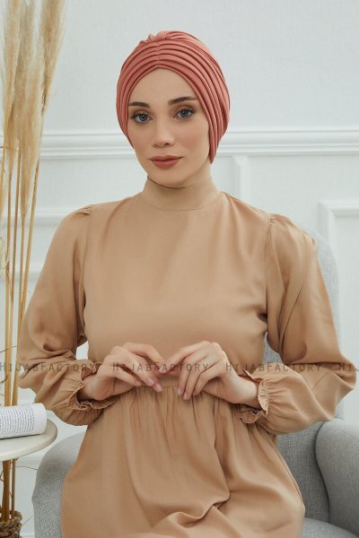 Wilma - Turbante De Algodón Salmón