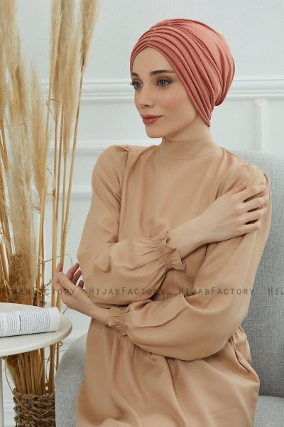 Wilma - Turbante De Algodón Salmón