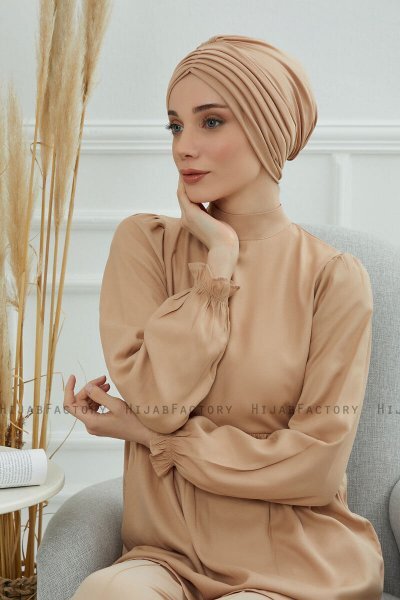 Wilma - Turbante De Algodón Sand