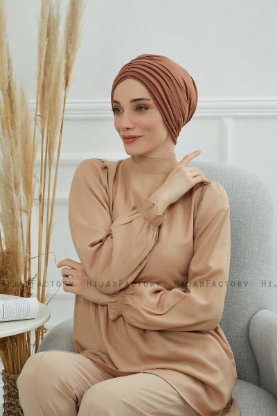 Wilma - Turbante De Algodón Caramel