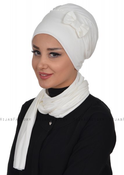 Bianca - Turbante De Algodón Crema