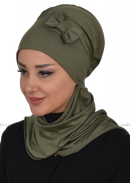 Bianca - Turbante De Algodón Caqui