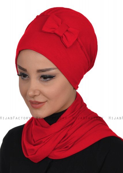 Bianca - Turbante De Algodón Rojo