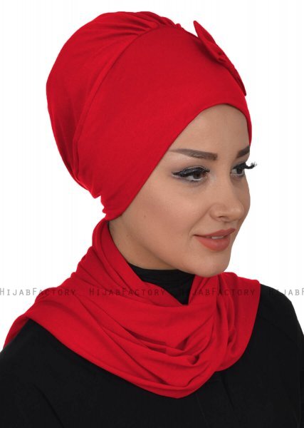 Bianca - Turbante De Algodón Rojo