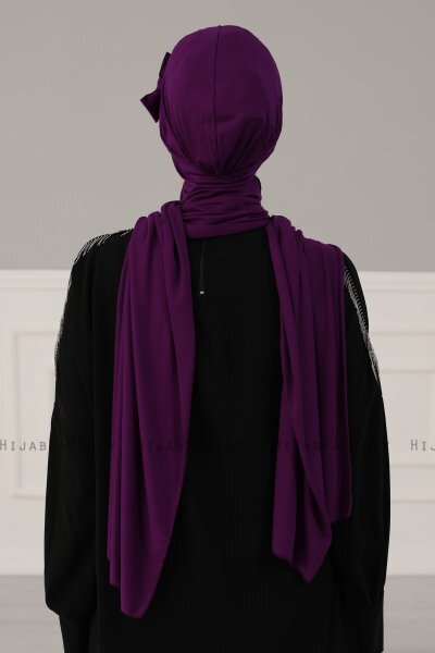Bianca - Turbante De Algodón Púrpura