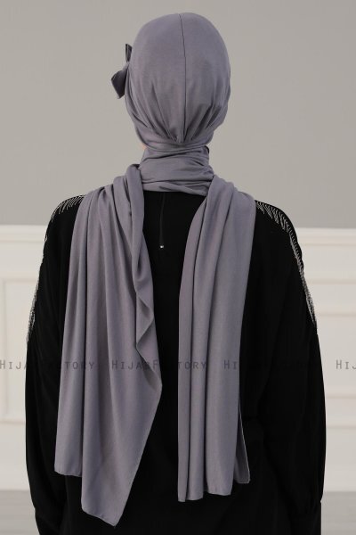 Bianca - Turbante De Algodón Gris