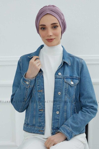 Linda - Turbante De Algodón Lilac