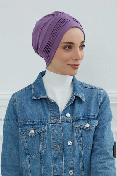 Linda - Turbante De Algodón Violet