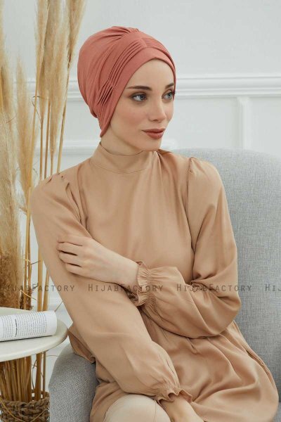 Linda - Turbante De Algodón Salmón