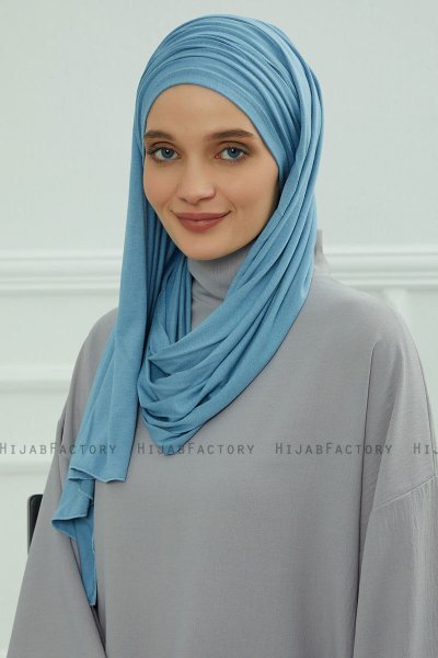 Rebecca - Turbante De Algodón Sky Blue