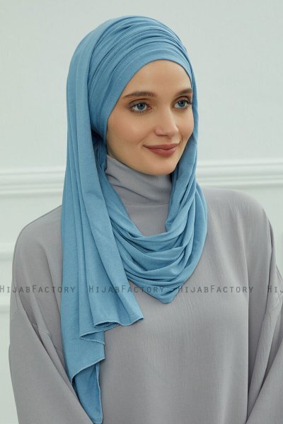 Rebecca - Turbante De Algodón Sky Blue
