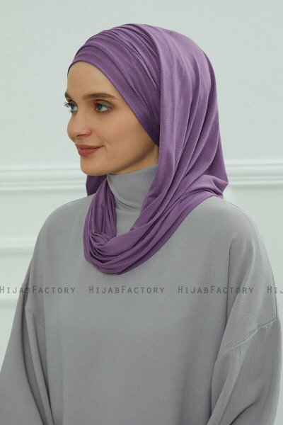 Rebecca - Turbante De Algodón Violet