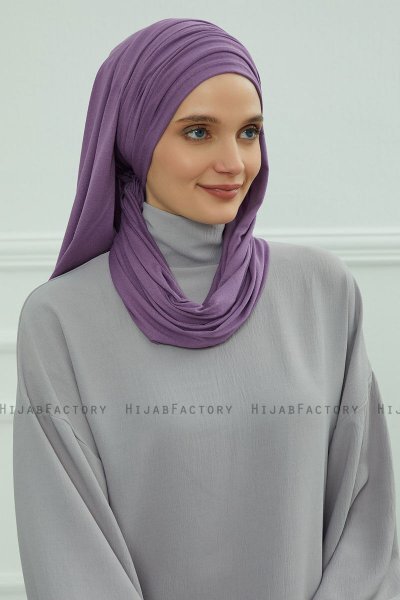 Rebecca - Turbante De Algodón Violet